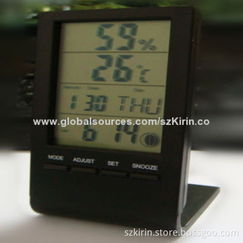 Digital display clock, temperature humidity/second/minute/hour/week/date/month/year display